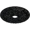 Ekena Millwork Spring Leaf Ceiling Medallion (Canopies up to 5 5/8"), 19 7/8"OD x 3 5/8"ID x 1 1/4"P, Jet Black CM19SPBLF - alternate 3